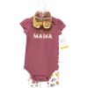 image:imageHudson Baby Unisex Baby Cotton Bodysuit Pant and Shoe SetMama Autumn Floral