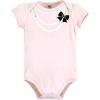 image:imageHudson Baby Unisex Baby Cotton Bodysuit Pant and Shoe SetPink Black Necklace