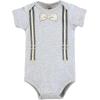 image:imageHudson Baby Unisex Baby Cotton Bodysuit Pant and Shoe SetPlaid Bow Tie