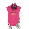 image:imageHudson Baby Unisex Baby Cotton Bodysuit Pant and Shoe SetSassy Pants