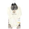 image:imageHudson Baby Unisex Baby Cotton Bodysuit Pant and Shoe SetSnuggle Bear Long Sleeve
