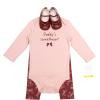 image:imageHudson Baby Unisex Baby Cotton Bodysuit Pant and Shoe SetSweetheart Bows