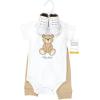 image:imageHudson Baby Unisex Baby Cotton Bodysuit Pant and Shoe SetTeddy Bears Short Sleeve