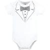 image:imageHudson Baby Unisex Baby Cotton Bodysuit Pant and Shoe SetTweed Bow Tie