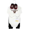 image:imageHudson Baby Unisex Baby Cotton Bodysuit Pant and Shoe SetWinter Moose