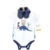 image:imageHudson Baby Unisex Baby Cotton Bodysuit Shorts and Shoe SetBeach Dino