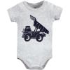 image:imageHudson Baby Unisex Baby Cotton Bodysuit Shorts and Shoe SetConstruction Trucks