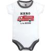 image:imageHudson Baby Unisex Baby Cotton Bodysuit Shorts and Shoe SetFiretruck Hero