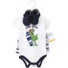 image:imageHudson Baby Unisex Baby Cotton Bodysuit Shorts and Shoe SetSurf Dude