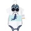 image:imageHudson Baby Unisex Baby Cotton Bodysuit Shorts and Shoe SetUnderwater Whale