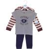 image:imageHudson Baby Unisex Baby Cotton Hoodie Bodysuit or Tee Top and Pant SetOne Draft Pick Toddler