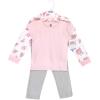 image:imageHudson Baby Unisex Baby Cotton Hoodie Bodysuit or Tee Top and Pant SetPink Floral Toddler