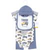 image:imageHudson Baby Unisex Baby Cotton Layette SetBlue Construction Trucks