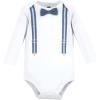image:imageHudson Baby Unisex Baby Cotton Layette SetBlue Suspenders