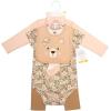 image:imageHudson Baby Unisex Baby Cotton Layette SetFloral Brown Bear