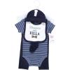 image:imageHudson Baby Unisex Baby Cotton Layette SetHerringbone Little Fella