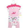 image:imageHudson Baby Unisex Baby Cotton Layette SetPink Sparklesaurus