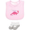 image:imageHudson Baby Unisex Baby Cotton Layette SetPink Sparklesaurus