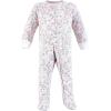image:imageHudson Baby Unisex Baby Cotton Sleep and PlayOutline Floral Soft Pink