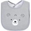 image:imageHudson Baby Unisex Baby Cotton Terry Drooler Bibs With Fiber FillingBoy Gray Woodland
