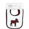 image:imageHudson Baby Unisex Baby Cotton Terry Drooler Bibs With Fiber FillingBoy Moose Bear