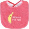 image:imageHudson Baby Unisex Baby Cotton Terry Drooler Bibs With Fiber FillingFruits
