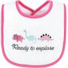 image:imageHudson Baby Unisex Baby Cotton Terry Drooler Bibs With Fiber FillingGirl Dino