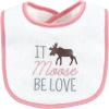 image:imageHudson Baby Unisex Baby Cotton Terry Drooler Bibs With Fiber FillingGirl Moose Bear