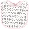 image:imageHudson Baby Unisex Baby Cotton Terry Drooler Bibs With Fiber FillingHeaven Sent Heart Arrow