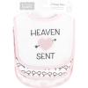 image:imageHudson Baby Unisex Baby Cotton Terry Drooler Bibs With Fiber FillingHeaven Sent Heart Arrow