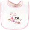 image:imageHudson Baby Unisex Baby Cotton Terry Drooler Bibs With Fiber FillingPink Girl Woodland