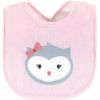 image:imageHudson Baby Unisex Baby Cotton Terry Drooler Bibs With Fiber FillingPink Girl Woodland