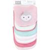image:imageHudson Baby Unisex Baby Cotton Terry Drooler Bibs With Fiber FillingPink Girl Woodland