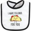 image:imageHudson Baby Unisex Baby Cotton Terry Drooler Bibs With Fiber FillingPizza Taco