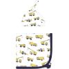 image:imageHudson Baby Unisex Baby Gown Swaddle Blanket and Cap or Headband 06 MonthsConstruction