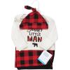 image:imageHudson Baby Unisex Baby Gown Swaddle Blanket and Cap or Headband 06 MonthsDaddys Man