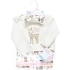 image:imageHudson Baby Unisex Baby Gown Swaddle Blanket and Cap or Headband 06 MonthsEnchanted Forest