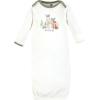 image:imageHudson Baby Unisex Baby Gown Swaddle Blanket and Cap or Headband 06 MonthsForest Animals