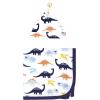 image:imageHudson Baby Unisex Baby Gown Swaddle Blanket and Cap or Headband 06 MonthsHugasaurus