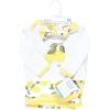 image:imageHudson Baby Unisex Baby Gown Swaddle Blanket and Cap or Headband 06 MonthsLemons