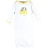 image:imageHudson Baby Unisex Baby Gown Swaddle Blanket and Cap or Headband 06 MonthsLemons