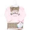 image:imageHudson Baby Unisex Baby Gown Swaddle Blanket and Cap or Headband 06 MonthsLeopard Mamas Mini
