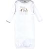 image:imageHudson Baby Unisex Baby Gown Swaddle Blanket and Cap or Headband 06 MonthsModern Neutral Safari