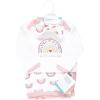 image:imageHudson Baby Unisex Baby Gown Swaddle Blanket and Cap or Headband 06 MonthsModern Rainbow