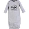 image:imageHudson Baby Unisex Baby Gown Swaddle Blanket and Cap or Headband 06 MonthsMom Moon and Back