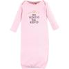 image:imageHudson Baby Unisex Baby Gown Swaddle Blanket and Cap or Headband 06 MonthsPrincess