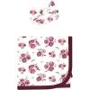 image:imageHudson Baby Unisex Baby Gown Swaddle Blanket and Cap or Headband 06 MonthsRose