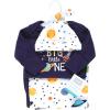 image:imageHudson Baby Unisex Baby Gown Swaddle Blanket and Cap or Headband 06 MonthsSolar System