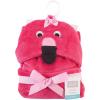image:imageHudson Baby Unisex Baby Plush Animal Face Bathrobe Pink Floral 09 MonthsFlamingo