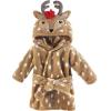 image:imageHudson Baby Unisex Baby Plush Animal Face Bathrobe Pink Floral 09 MonthsGirl Reindeer
